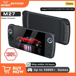 2025 new M27 Portable Pocket Retro Handheld Video Game Console 7.0Inch IPS Screen 1024*600 Display Support LINUX Emelec HDMI Out - Fagaare1.1
