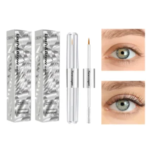 2 Pcs Eyelash Essence with Double Brush Design Nourishing Eyelash Eyebrow Enhancer Serum for Beautiful, Healthier Lashes and Brows - Fagaare1.1